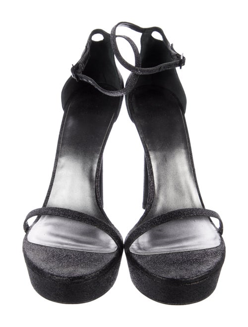 Stuart Weitzman Glitter Glitter Accents Sandals
