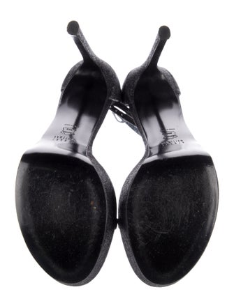 Stuart Weitzman Glitter Glitter Accents Sandals