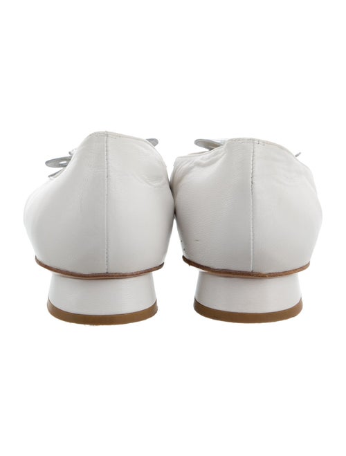 Stuart Weitzman Leather Bow Accents Slingback Pumps