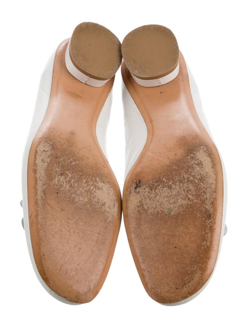 Stuart Weitzman Leather Bow Accents Slingback Pumps