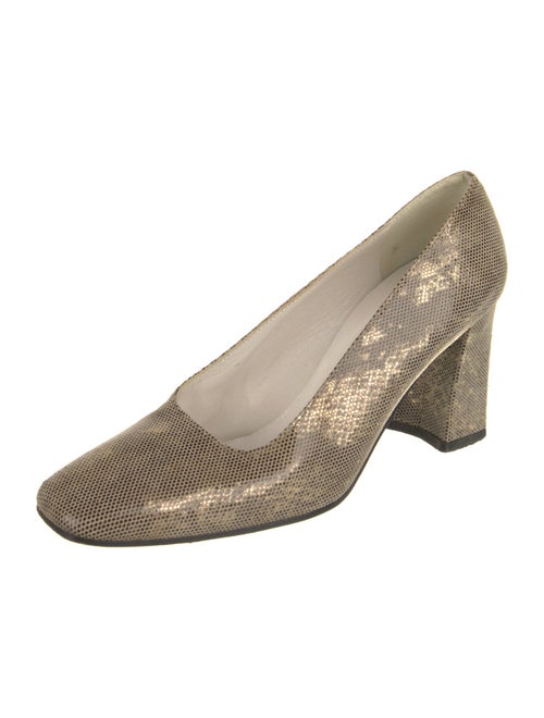 Stuart Weitzman Suede Animal Print Pumps