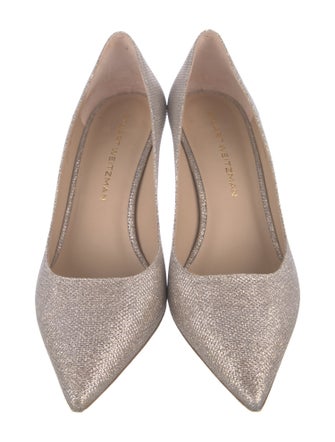 Stuart Weitzman Glitter Glitter Accents Pumps