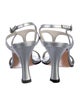 Stuart Weitzman Patent Leather T-Strap Sandals