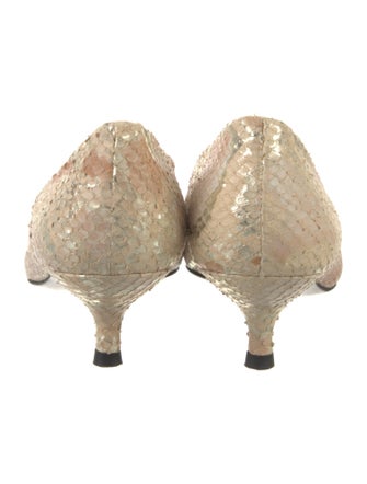 Stuart Weitzman Snakeskin Animal Print Pumps