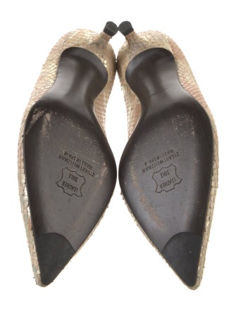 Stuart Weitzman Snakeskin Animal Print Pumps