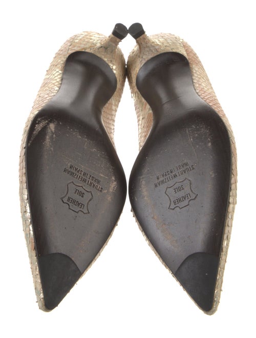 Stuart Weitzman Snakeskin Animal Print Pumps