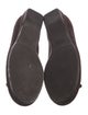 Stuart Weitzman Suede Bow Accents Ballet Flats