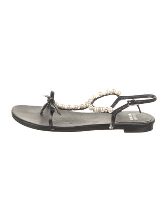Stuart Weitzman Leather Slingback Sandals