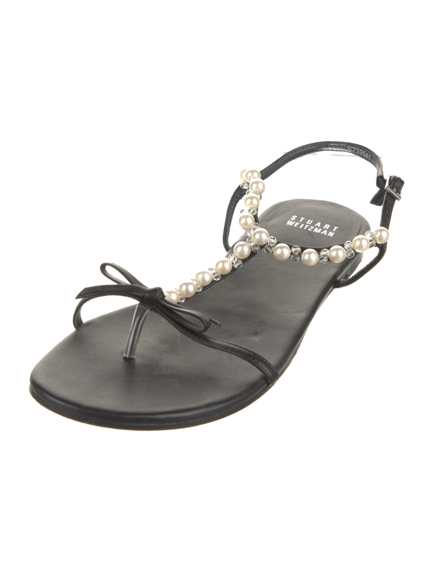 Stuart Weitzman Leather Slingback Sandals