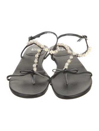 Stuart Weitzman Leather Slingback Sandals