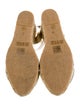 Stuart Weitzman Leather Braided Accents Espadrilles