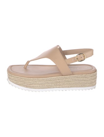 Stuart Weitzman Leather Espadrilles