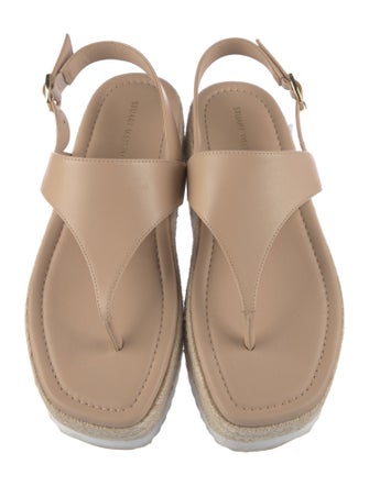 Stuart Weitzman Leather Espadrilles