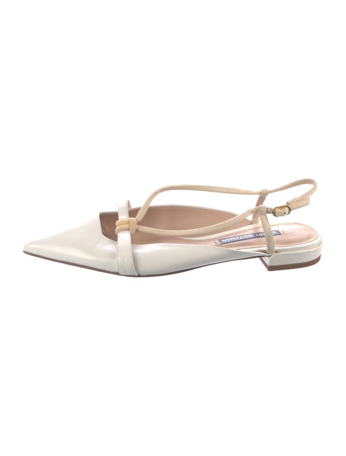 Stuart Weitzman Leather Slingback Flats