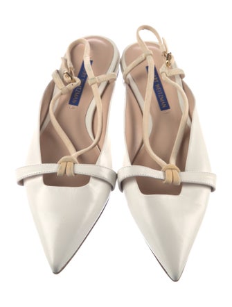 Stuart Weitzman Leather Slingback Flats