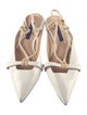 Stuart Weitzman Leather Slingback Flats
