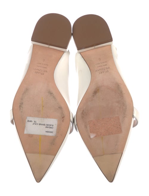 Stuart Weitzman Leather Slingback Flats