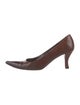 Stuart Weitzman Embossed Leather Pumps