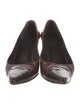 Stuart Weitzman Embossed Leather Pumps