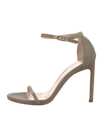 Stuart Weitzman Glitter Accents Sandals