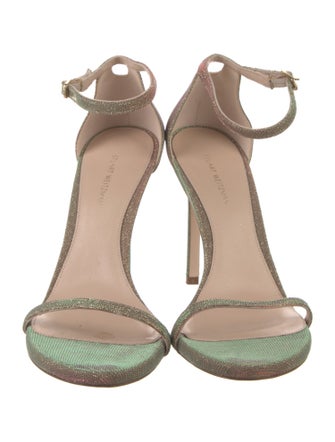 Stuart Weitzman Glitter Accents Sandals