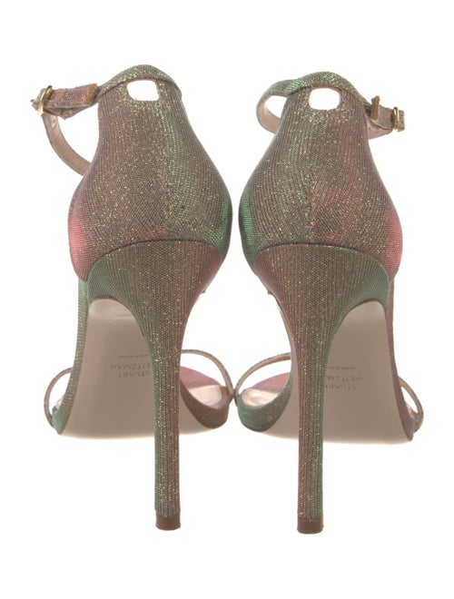 Stuart Weitzman Glitter Accents Sandals