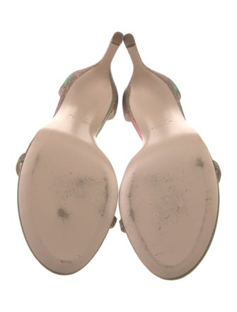 Stuart Weitzman Glitter Accents Sandals