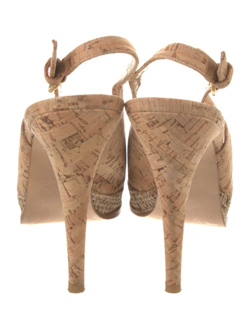 Stuart Weitzman Tweed Pattern Slingback Pumps