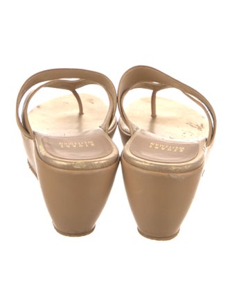 Stuart Weitzman Leather Slides