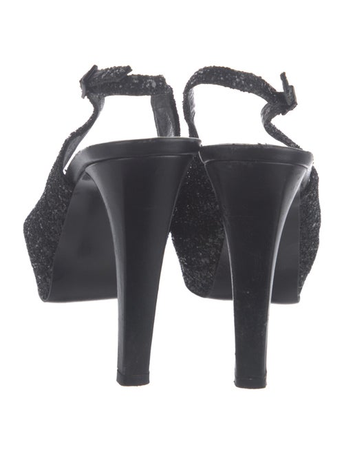 Stuart Weitzman Glitter Printed Slingback Pumps