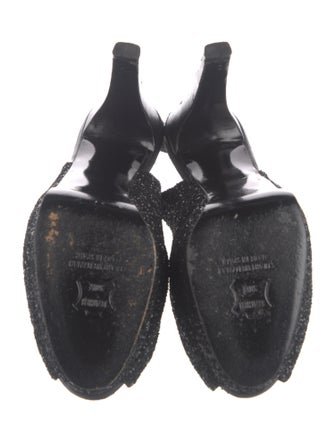 Stuart Weitzman Glitter Printed Slingback Pumps