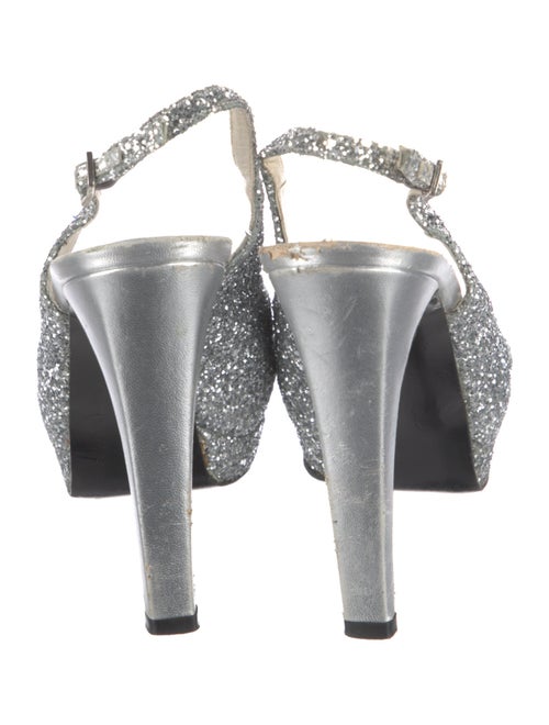Stuart Weitzman Glitter Slingback Pumps