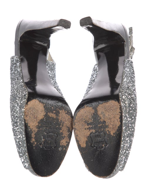 Stuart Weitzman Glitter Slingback Pumps