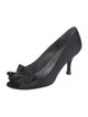Stuart Weitzman Satin Ruffle Embellishment Pumps