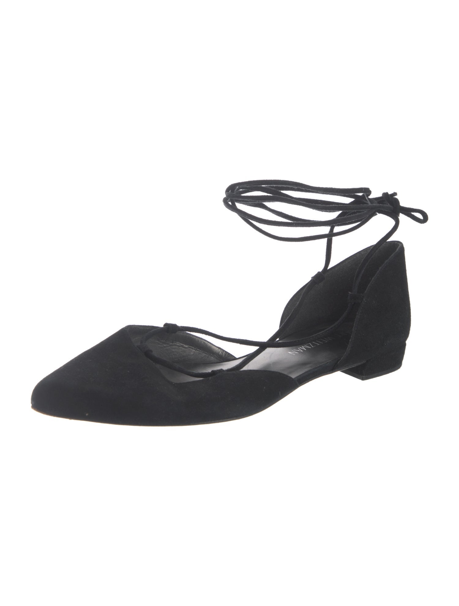 Stuart Weitzman Suede D'Orsay Flats