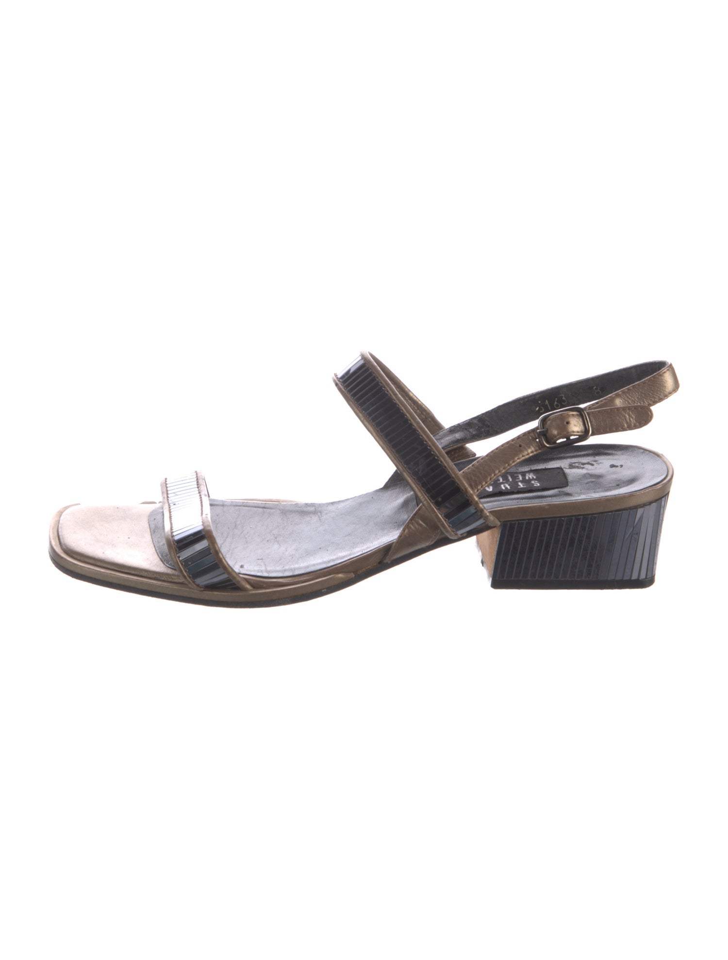 Stuart Weitzman Leather Slingback Sandals