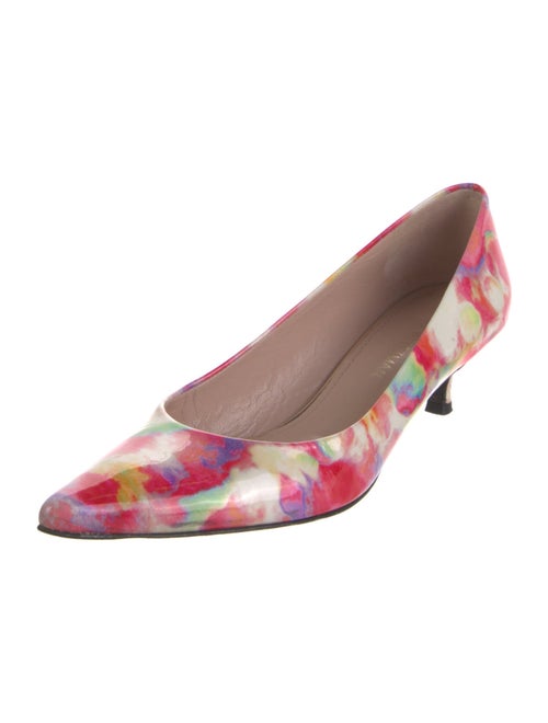 Stuart Weitzman Patent Leather Printed Pumps