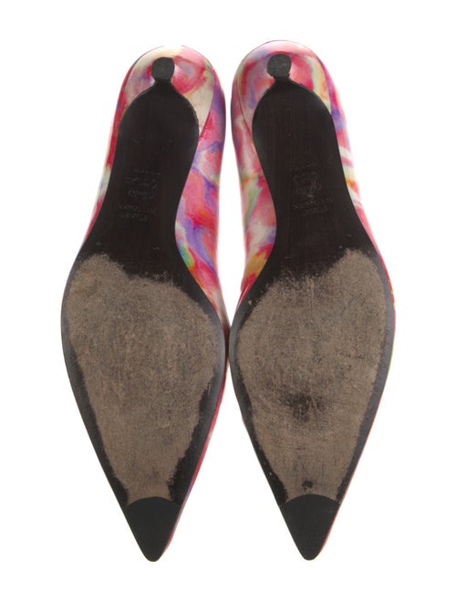 Stuart Weitzman Patent Leather Printed Pumps