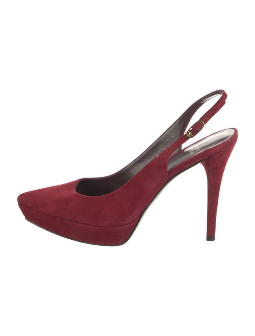 Stuart Weitzman Suede Slingback Pumps