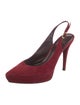 Stuart Weitzman Suede Slingback Pumps