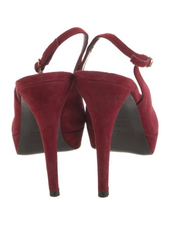 Stuart Weitzman Suede Slingback Pumps