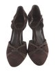 Stuart Weitzman Suede T-Strap Pumps