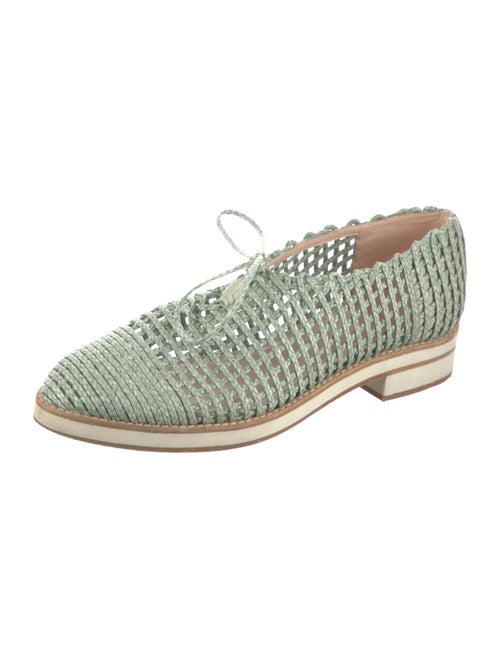 Stuart Weitzman Raffia Printed Oxfords