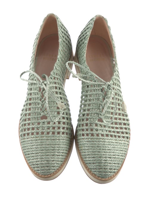 Stuart Weitzman Raffia Printed Oxfords