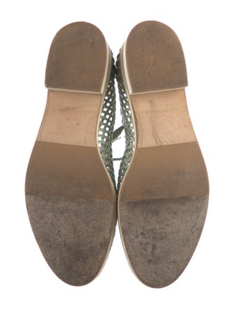 Stuart Weitzman Raffia Printed Oxfords