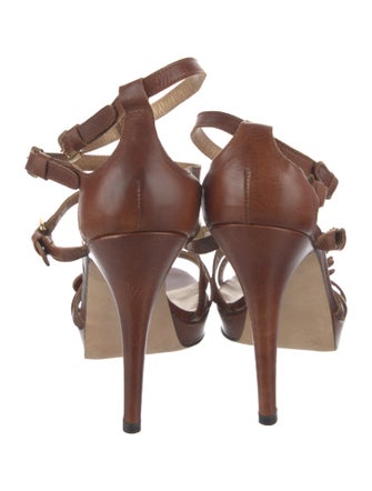 Stuart Weitzman Leather Gladiator Sandals