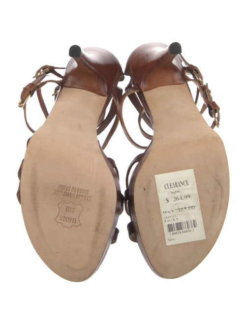 Stuart Weitzman Leather Gladiator Sandals