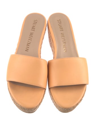 Stuart Weitzman Leather Slides