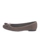 Stuart Weitzman Suede Bow Accents Flats