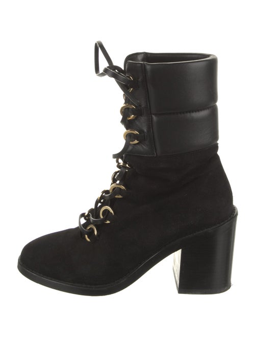 Stuart Weitzman Suede Lace-Up Boots